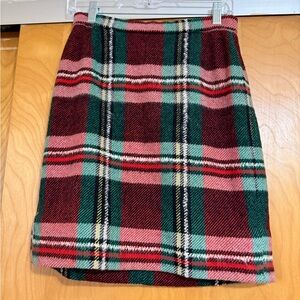 Vintage plaid mini skirt